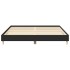 Estructura de cama sin colchón negra 200x200