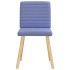 Sillas de comedor 2 uds tela azul