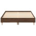 Estructura de cama sin colchón madera marrón roble 120x200