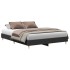 Estructura de cama sin colchón negra 150x200