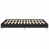 Estructura de cama sin colchón negra 150x200