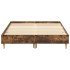 Estructura de cama sin colchón madera roble ahumado 120x200