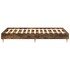 Estructura de cama sin colchón madera roble ahumado 120x200