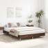 Estructura de cama sin colchón madera marrón roble 150x200