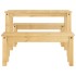 Juego de comedor Panama 3 pzas madera maciza de
