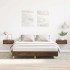 Estructura de cama sin colchón madera marrón roble 140x200
