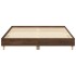 Estructura de cama sin colchón madera marrón roble 140x200