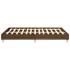 Estructura de cama sin colchón madera marrón roble 140x200