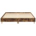 Estructura de cama sin colchón madera roble ahumado 140x200