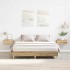 Estructura de cama sin colchón roble artesanal 150x200