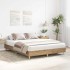 Estructura de cama sin colchón roble artesanal 150x200