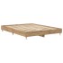 Estructura de cama sin colchón roble artesanal 150x200