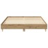 Estructura de cama sin colchón roble artesanal 150x200