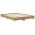 Estructura de cama sin colchón roble artesanal 150x200