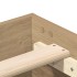 Estructura de cama sin colchón roble artesanal 150x200
