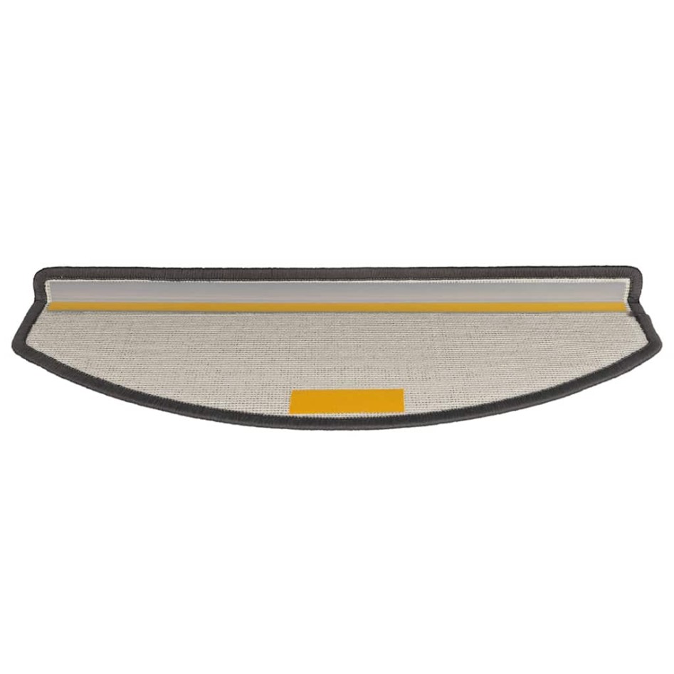 Alfombrilla escalera 30 uds gris oscuro 65x24x4