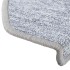 Alfombrilla escalera 30 uds gris claro 65x24x4