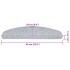 Alfombrilla escalera 30 uds gris claro 65x24x4