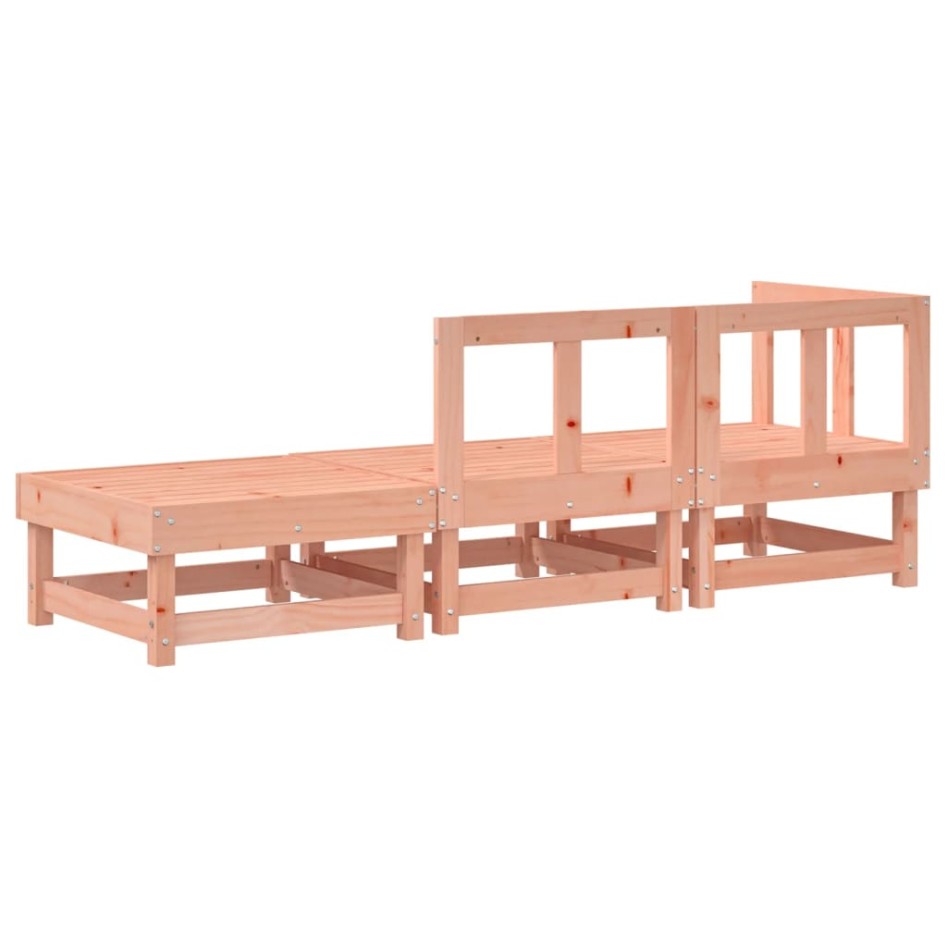 Juego de muebles de jardín 3 pzas madera maciza abeto