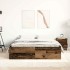 Estructura de cama sin colchón madera antigua 160x200
