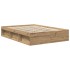 Estructura de cama sin colchón roble artesanal 140x190