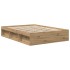 Estructura de cama sin colchón roble artesanal 140x190