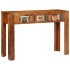 Mesa consola madera maciza de acacia 110x35x75