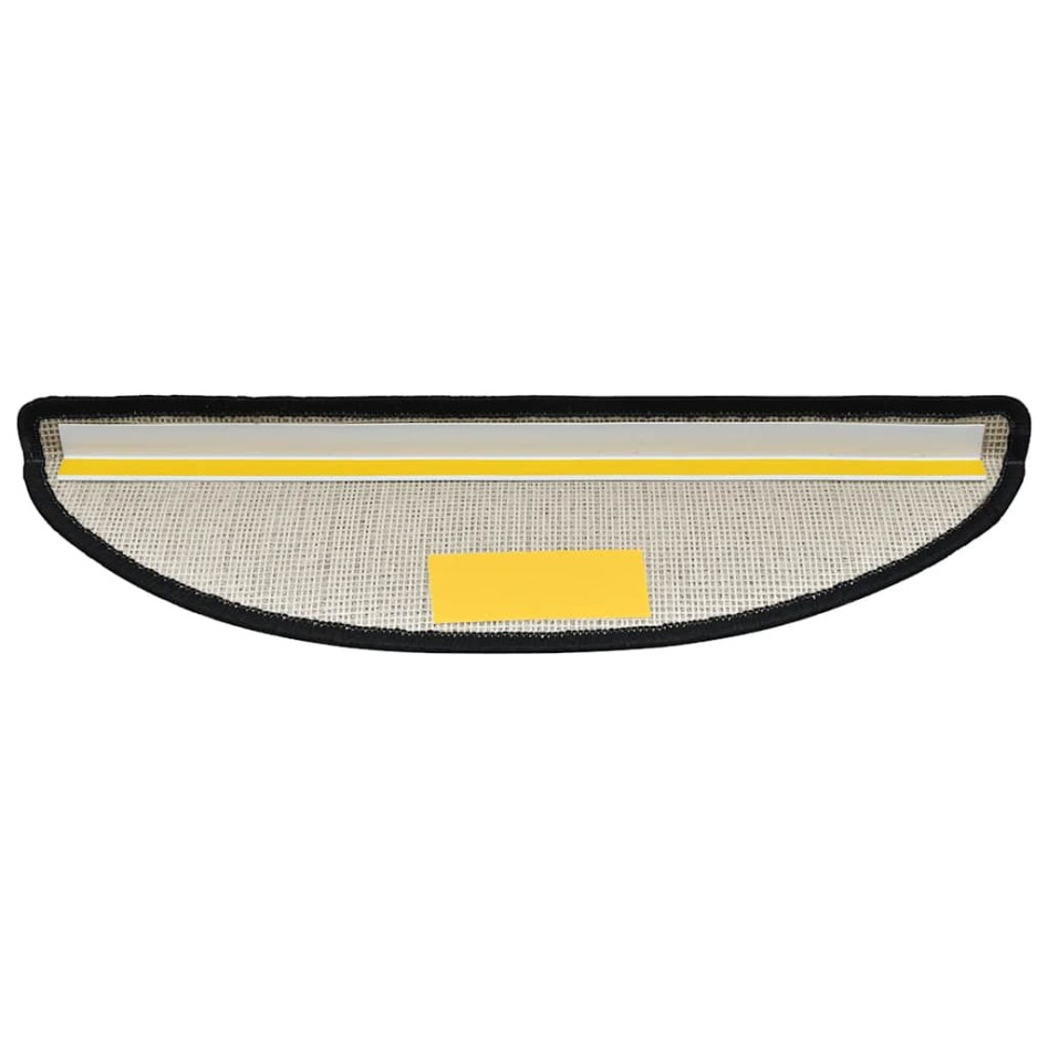 Alfombrilla escalera 30 uds antracita 56x17x3