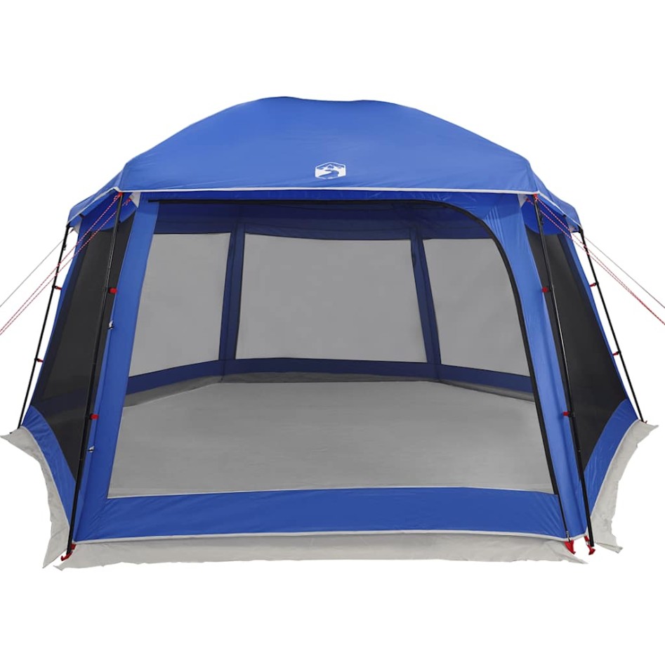 Carpa para piscina con desmontables y paredes azul 512x458
