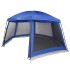 Carpa para piscina con desmontables y paredes azul 512x458