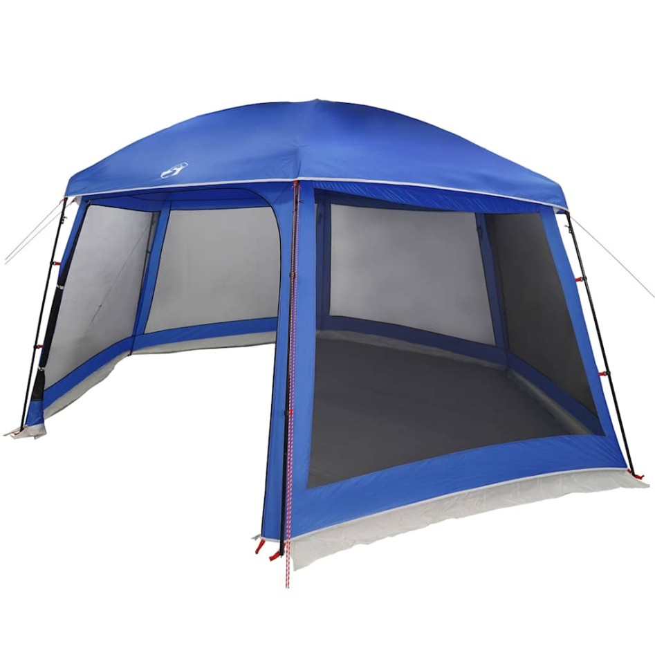 Carpa para piscina con desmontables y paredes azul 512x458