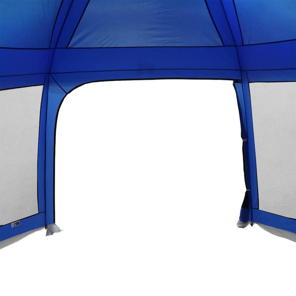 Carpa para piscina con desmontables y paredes azul 512x458