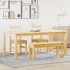 Juego de comedor Panama 4 pzas madera maciza de