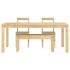 Juego de comedor Panama 4 pzas madera maciza de