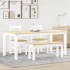 Juego de comedor Panama 4 pzas madera maciza de pino