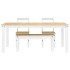 Juego de comedor Panama 4 pzas madera maciza de pino