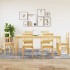 Juego de comedor Panama 7 pzas madera maciza de