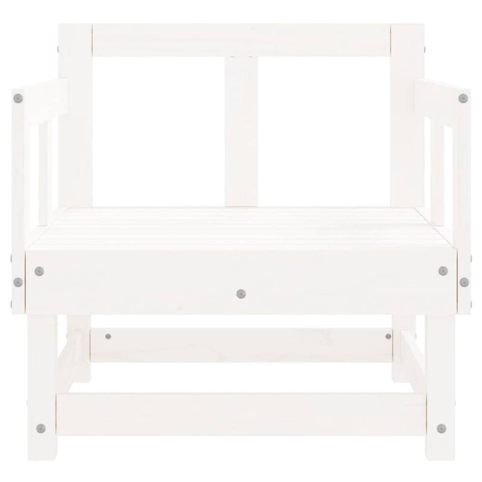 Sillones de jardín 2 unidades madera maciza pino