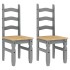 Juego de comedor Panama 3 pzas madera maciza de pino
