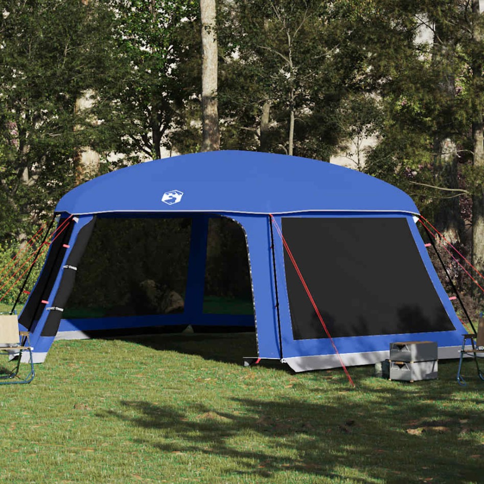 Carpa para piscina con desmontables y paredes azul 618x532