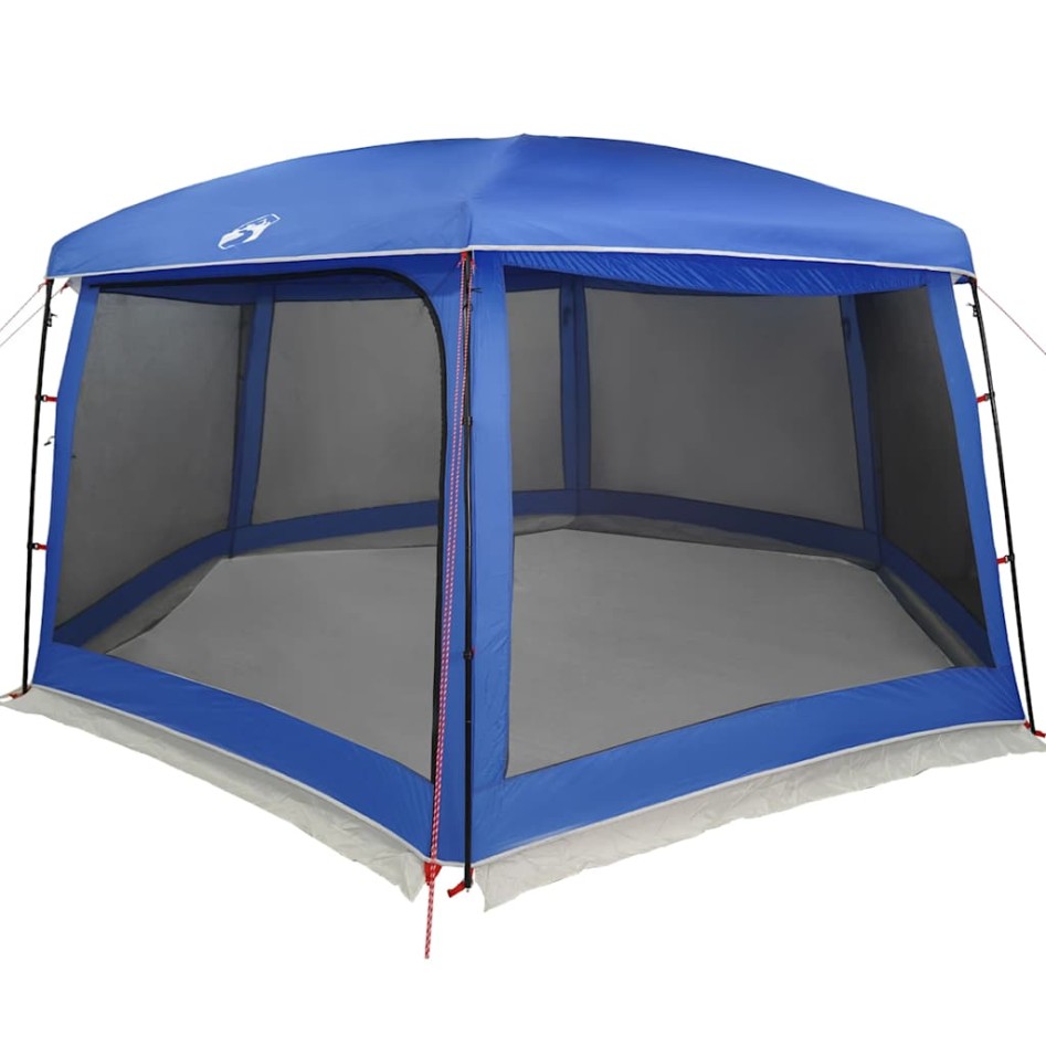 Carpa para piscina con desmontables y paredes azul 618x532