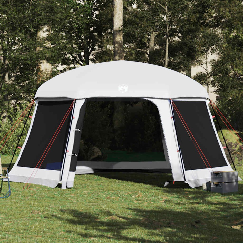 Carpa para piscina con desmontables y paredes gris 512x458