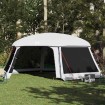 Carpa para piscina con desmontables y paredes azul 670x590 cm
