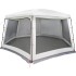Carpa para piscina con desmontables y paredes azul 670x590
