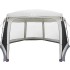Carpa para piscina con desmontables y paredes azul 670x590