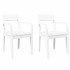 Sillas de comedor 2 unidades madera maciza de caucho