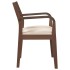 Sillas de comedor con cojines 2 uds madera maciza marrón