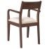 Sillas de comedor con cojines 2 uds madera maciza marrón