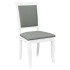 Sillas de comedor con cojines 2uds madera maciza blanco