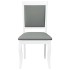 Sillas de comedor con cojines 2uds madera maciza blanco